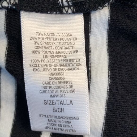 Women’s size small Baby Phat black and white party dress with black sequins. - Picture 8 of 9